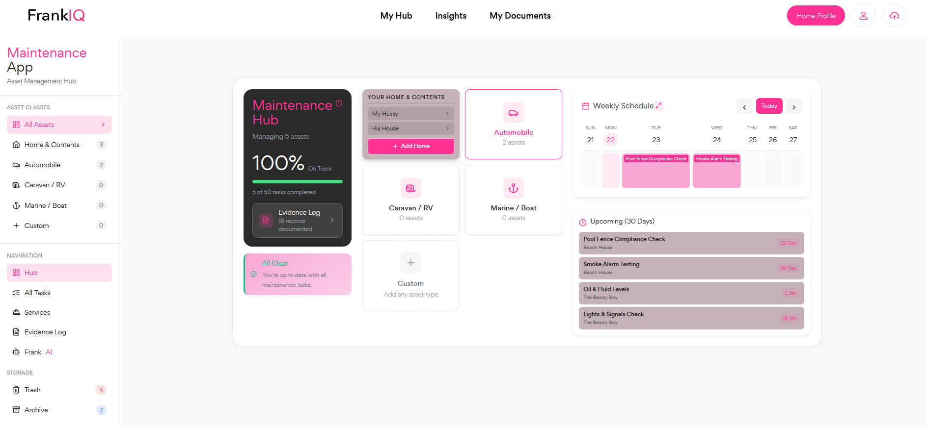 Never miss deadlines